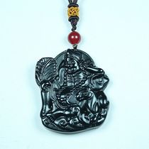 Lantian ink jade living Buddha Jigong men and women necklace pendant jewelry ornaments crafts