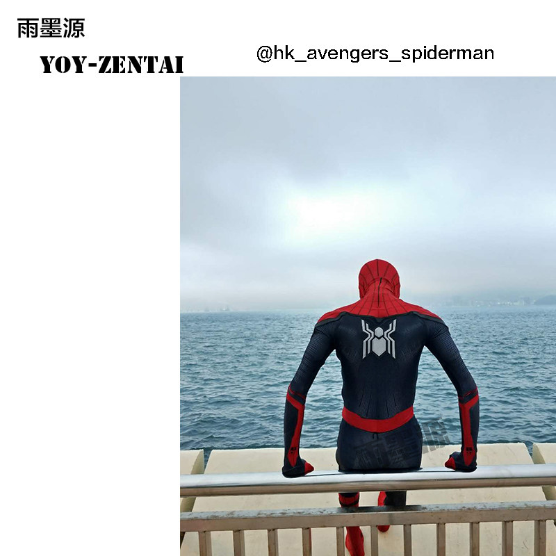 (NM main store) Expeditions Spiderman printed splicing rubber strips eye volume tailor-made to do