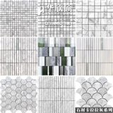 Huaxin Shuo натуральный мрамор маленькая полоска мозаичная плитка Каррара серая ванная комната туалет настенная плитка