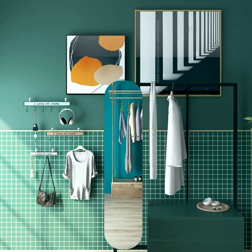 Шесть лет -магазины более 20 цветов Asxinshuo net красные чернила зеленая мозаичная керамика керамика Dim Рестором Фоновая стена