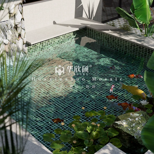 华欣硕 Натуральный большой цветочный зеленый камень мозаичный керамический мраморная собственность