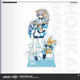 ສີເງິນລະດູຫນາວ Snow Fun Series Acrylic Standing Sign Kiana Blocher miHoYo