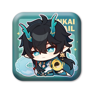 【米哈游/崩坏：星穹铁道】帕姆展览馆系列方形徽章 miHoYo