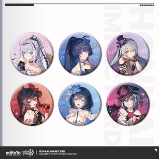 Honkai Impact 3 Lin Hai Qilu themed tinplate badge