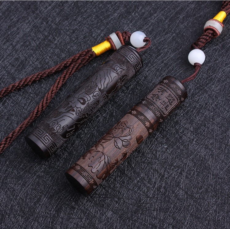 Chơi sáng tạo cửa hàng gỗ đàn hương đen lửa gấp thổi một bánh xe khắc gỗ retro dầu lửa nhẹ bộ sưu tập mặt dây chuyền bật lửa dunhill