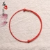 Jing Xu Kaiguang Bracelet Red Rope Nam và Nữ Cặp đôi Vòng tay SpongeBob Chân nam Chuỗi đỏ Red Sen Hand quai