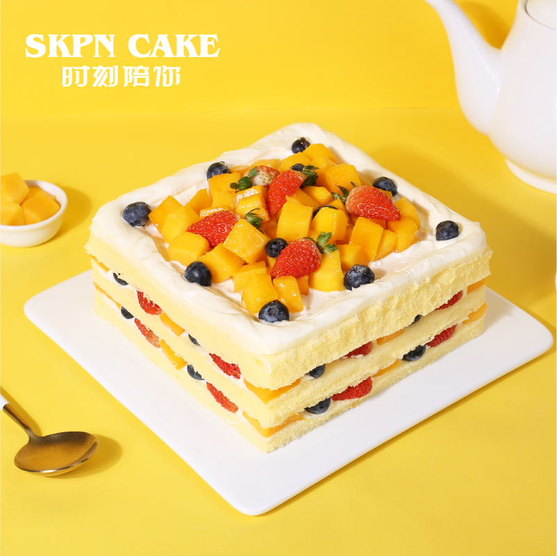 Moment to accompany you Children's birthday cake Men's Shenzhen Tongcheng Shipping Girls Fruit Strawberry mousse Creative Net Red