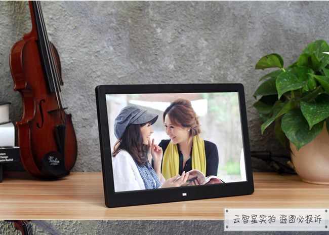 Khung ảnh kỹ thuật số 12 inch pin lithium Album ảnh điện tử 13 inch HD 19 inch siêu mỏng máy quảng cáo hẹp Khung ảnh âm nhạc 22 inch