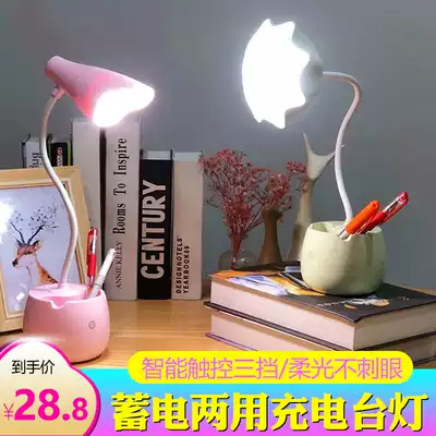 Net red small desk lamp ins style simple girl led desk lamp eye protection desk college students charging plug-in dormitory