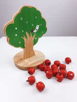 Montessori teaching aids Magnetic apple tree childrens early education mathematics kindergarten toys 1-2-6 years old