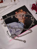 French vintage chain belt Female fine hip hop personality metal waist chain decoration with skirt dress tide ins