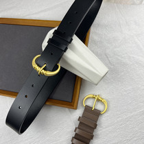 High-end belt womens leather all-match wide belt waist decoration with skirt suit sweater girdle with ins