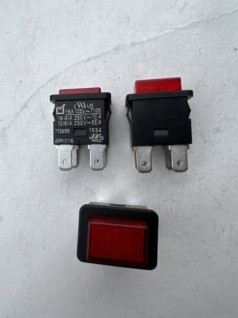 Hong Kong Defeng Apm-2116 Self-Locking Push Button Switch 4-Pin Dual-Way Vacuum Cleaner Switch with Light Brand New