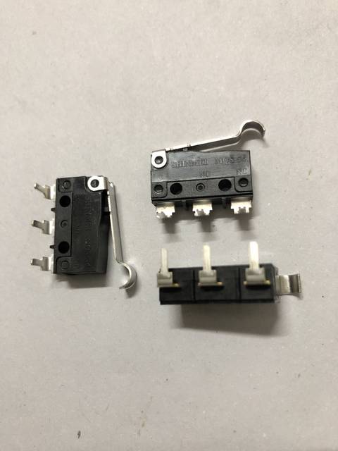 Japan Shenmin Shinmei Micro Switch Mqs-54As Bent Feet with Handle 0.1A 30Vdc Brand New