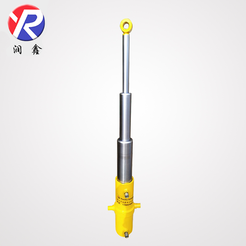 Double-acting multi-stage hydraulic jack three-section engineering hydraulic cylinder for bridge construction