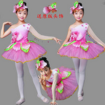 Childrens Jasmine peach blossoms dance performance clothes small lotus style pink skirt stage performance clothes women