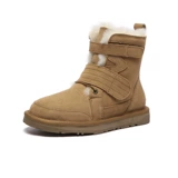 Австралия Everau Winter New Style Murs Integrated + Cowhide Double Learring Belt Short Tube Snow Boots EA3145