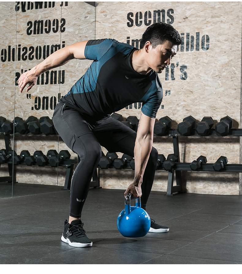 Bộ đồ thể dục nam chạy bộ thể thao phù hợp với quần áo thể dục cho nam - Quần áo tập thể hình trang phục tập gym