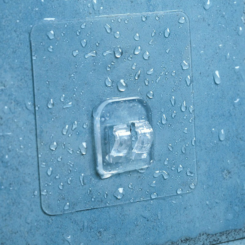 Creative transparent No-mark Powerful Weight Bearing Magic Stick hook Kitchen Bathroom Makeup room Sticky Hook-free