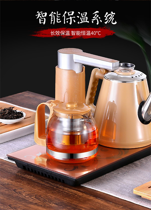 Hoàn toàn tự động ấm đun nước điện ấm đun nước đặt bộ trà Kung Fu - ấm đun nước điện ấm siêu tốc thủy tinh