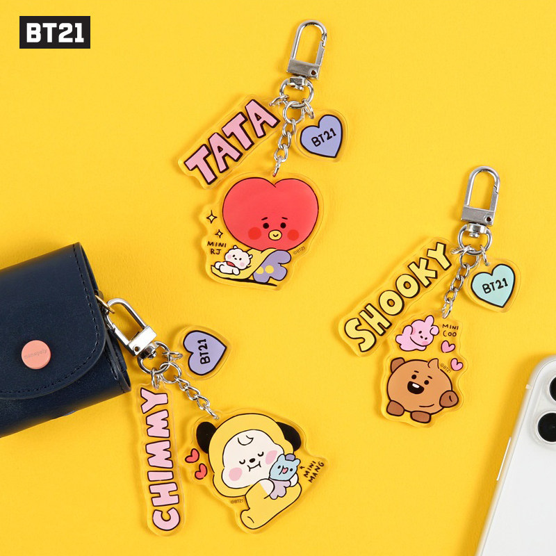 South Korea BT21 Bulletproof Youth League tide brand cute personality key ring car key chain pendant key chain pendant