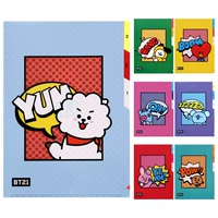monopoly Корейские канцелярские товары Симпатичная мультипликационная пуленепробиваемая ювенильная группа Индексация трех -слой A4 набор файлов органический