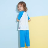 Детские штаны для мальчиков, летняя пижама, комплект, короткий рукав, 2 шт