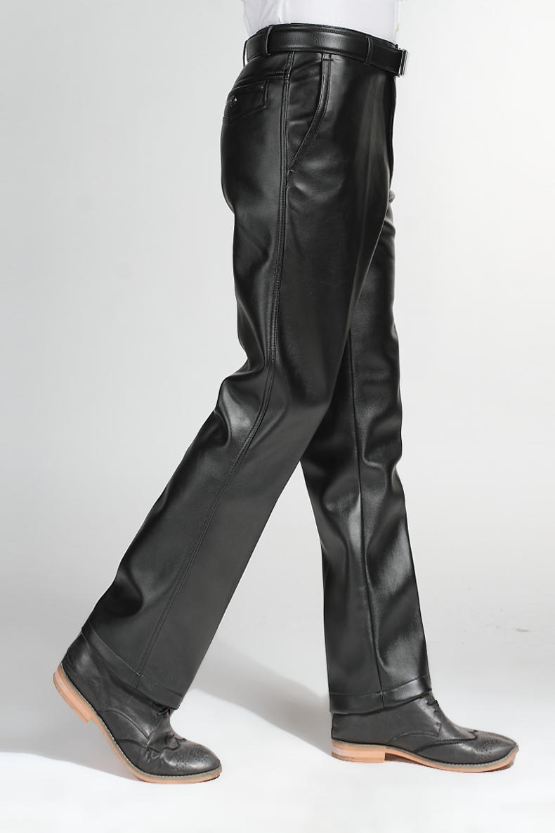 Pantalon cuir homme droit pour hiver - Ref 1486764 Image 7