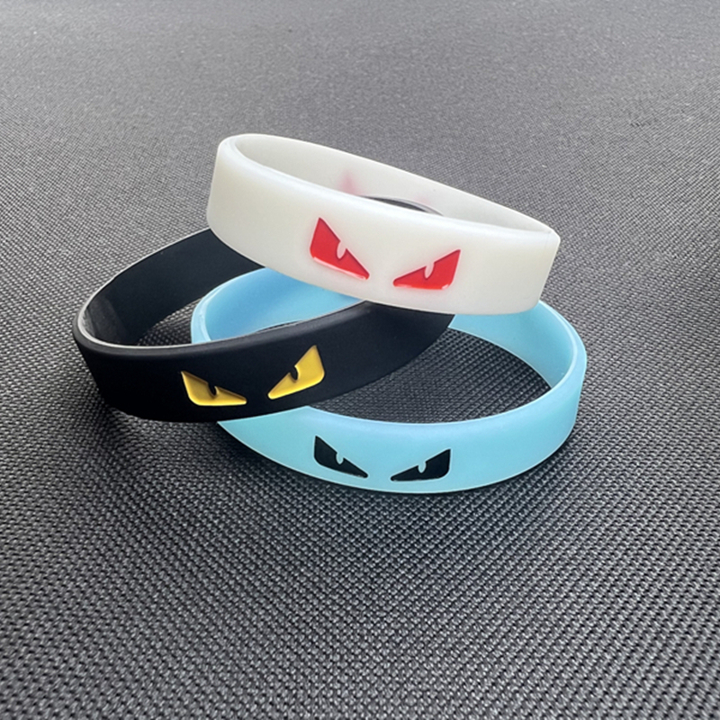 Original Trendy Brand Devil Eyes Simple Silicone Bracelet Creative Little Monster Energy Unisex Sports Rubber Wristband