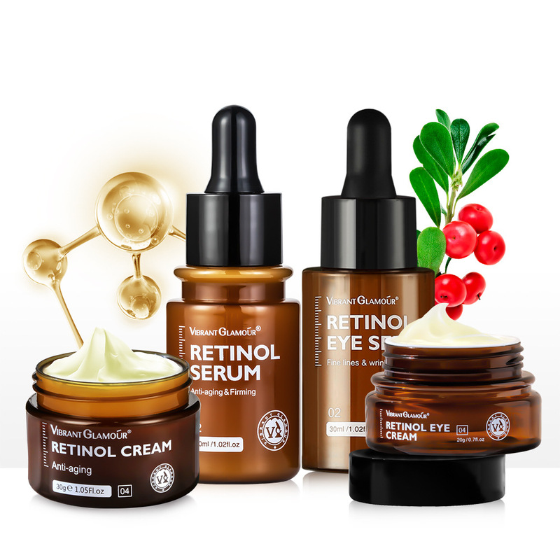 2 PCS Retinol Face Cream+Eye Serum Anti-Aging Skin Care suit