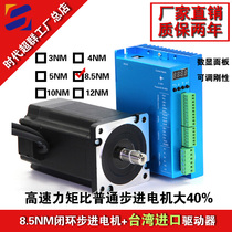 86 High-speed closed-loop stepper motor set 8 5Nm with encoder 2HA865 digital display driver Times Super Group