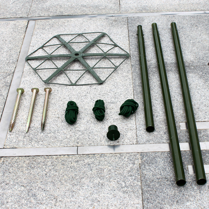 Military-custom aluminum alloy pseudo-installed network branch telescopic rod camouflaged support system set (6 sets) to sell