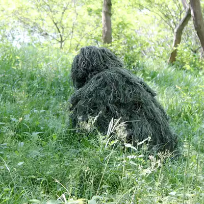 5-piece silk camouflage clothing jungle auspicious clothing hunting clothing desert camouflage clothing ambush camouflage clothing