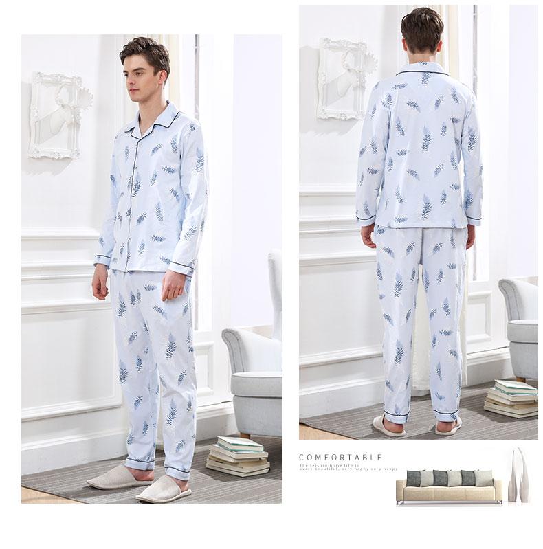 Pyjama pour homme en Coton à manches longues - Ref 3001631 Image 22