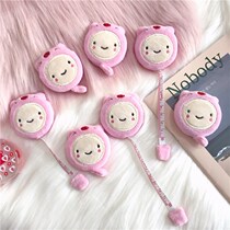 Plush mini pig tape measure 1 5m cute girl heart soft ruler measuring three-way body double-sided clothing small measuring tape