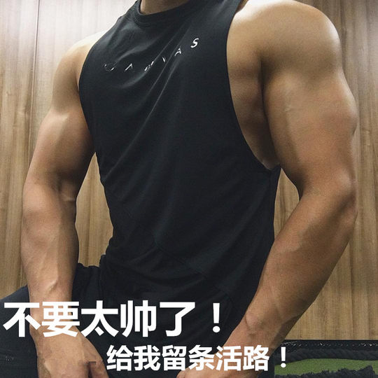 肌肉健身背心运动兄弟跑步宽松篮球服无袖训练坎肩透气速干上衣男