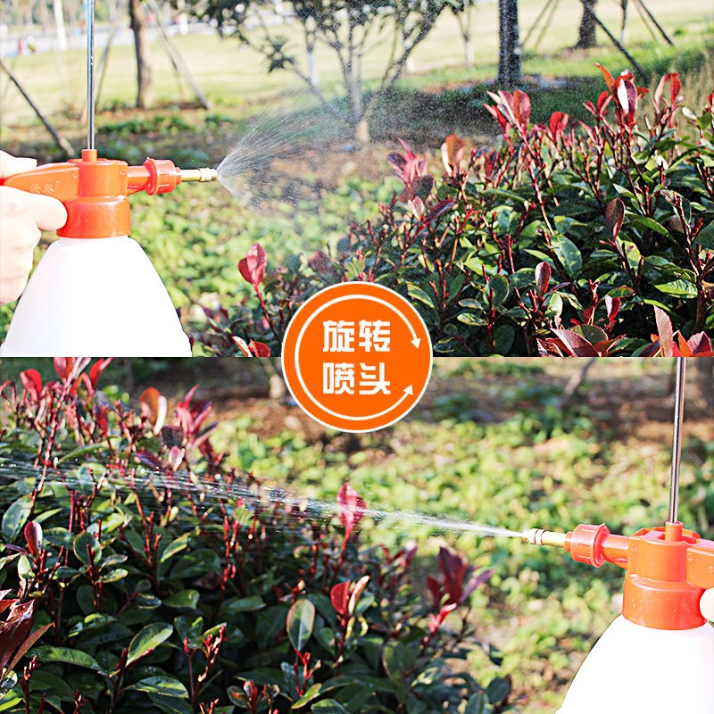 Hộ gia đình tưới nước có thể phun hoa phun chai làm vườn cung cấp các công cụ tưới nước nhỏ áp lực cao khí nén nhựa vòi tưới rau