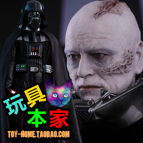 New spot HotToys 1 4 Star Wars 6 Black Samurai DDarth Vader HT