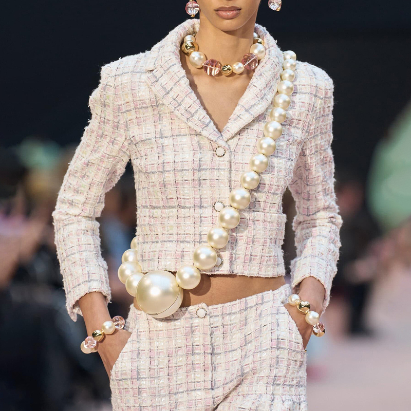 2026 Tweed Suit for Women, Short Jacket, Wide-Leg Pants, Soft Tweed Weave, Celebrity Style, Socialite Two-Piece Set