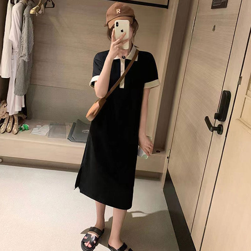 Fashionable 2022 new maternity dresses cover pregnant belly long knee-length trendy mother hot summer loose long skirts