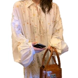 Весеннее белое шифоновое платье, юбка, большой размер, коллекция 2022, французский стиль