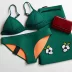 Úc Spa Halter Neoprene Bikini Solid Color Split Split Đồ bơi nữ Đồ bơi bikini kỳ nghỉ bo bikini Bikinis