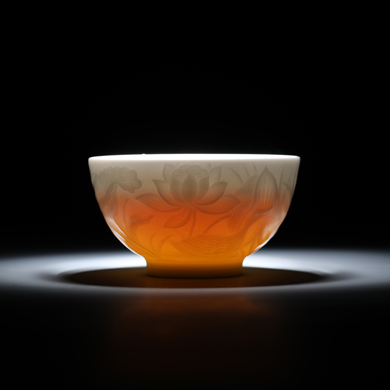 Restoring museum yipin violet shadow green tea sets tureen jingdezhen household sample tea cup kung fu tea set