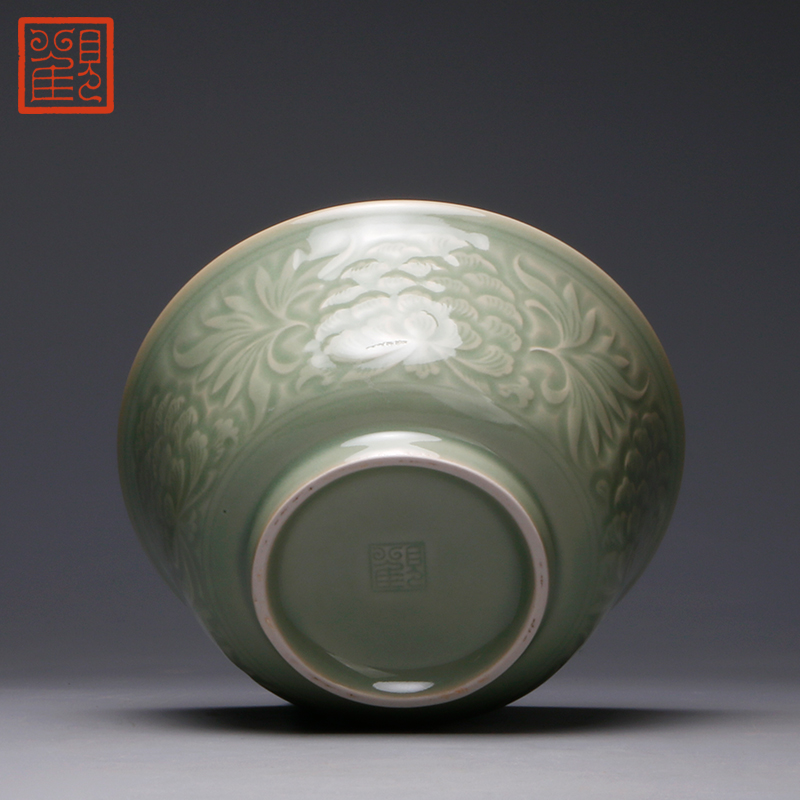 Restoring museum devoted to bowl of yao state celadon soup mix cold dish bowl gift set size