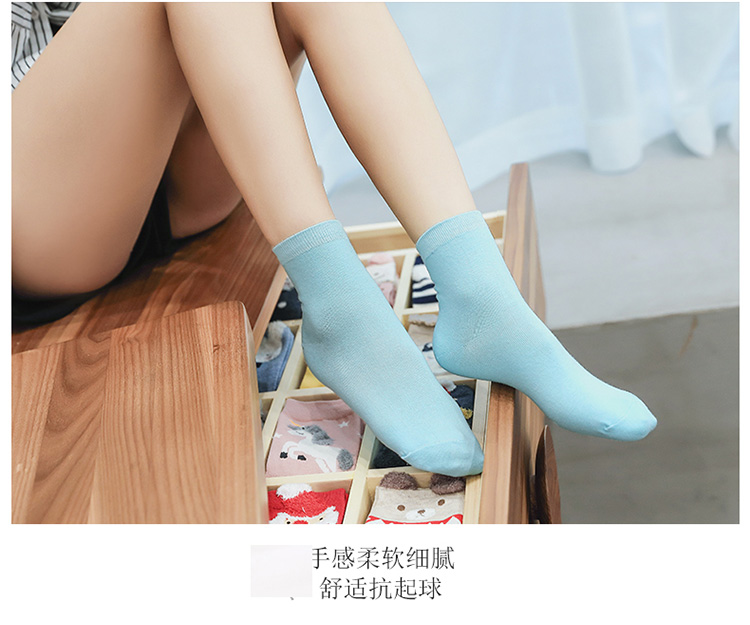 Nam cực vớ nữ vớ ống Hàn Quốc mùa xuân và mùa hè mô hình ladies cotton cao đẳng gió đen dài ống cotton phụ nữ vớ