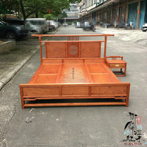 Burmese rosewood new Chinese style 1 8 meter double bed big fruit rosewood mahogany furniture wedding large bed solid wood bed