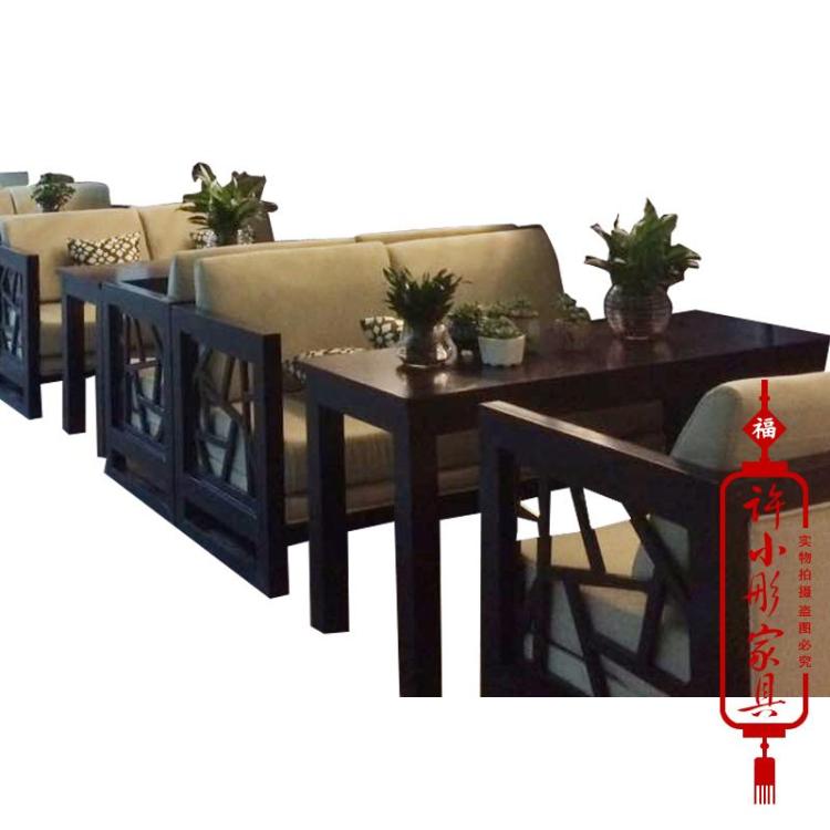 Mới kết hợp sofa gỗ rắn Trung Quốc đơn sofa giải trí bán giường ngủ văn phòng và bữa sáng để thảo luận về sofa Zen nội thất hiện đại - FnB Furniture chân bàn inox mạ vàng