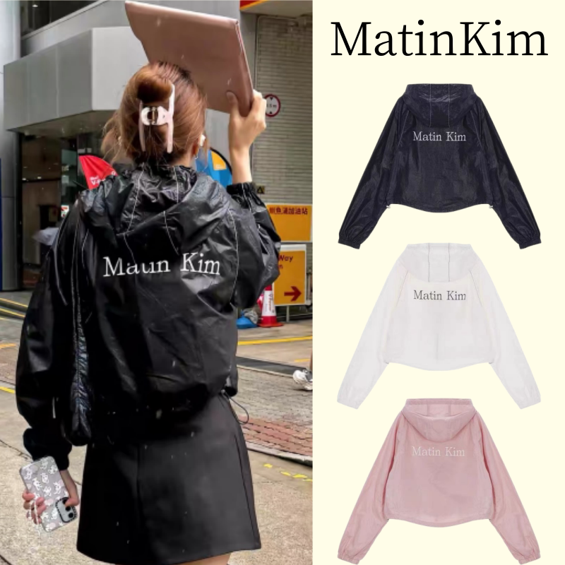 Korean Niche Trendy Brand Matinkim Hooded Short Windbreaker Loose Zipper Cardigan Jacket Sun Protection Clothing Korean Niche Trendy Brand Matinkim Hooded Short Windbreaker Loose Zipper Cardigan Jacket Sun Protection Clothing