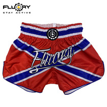 FLUORY new adult Thai Boxing Shorts Loose to Fight Fight Training Match Children Boxing Printed Shorts