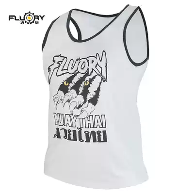 FLUORY fire base Muay Thai training boxing vest clothing men's and women's boxing sanda tops Fighting T-shirts Adults